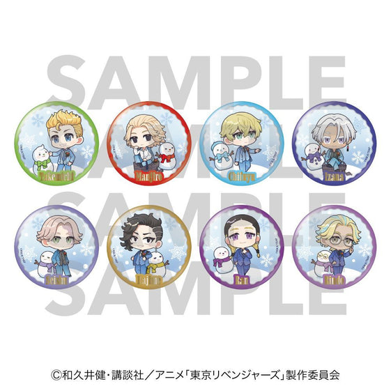 TV Anime "Tokyo Revengers" Snow Globe Style Trading Metallic Can Badge B (8 Types Total) 1 Box of 8 [Edith][Trading]