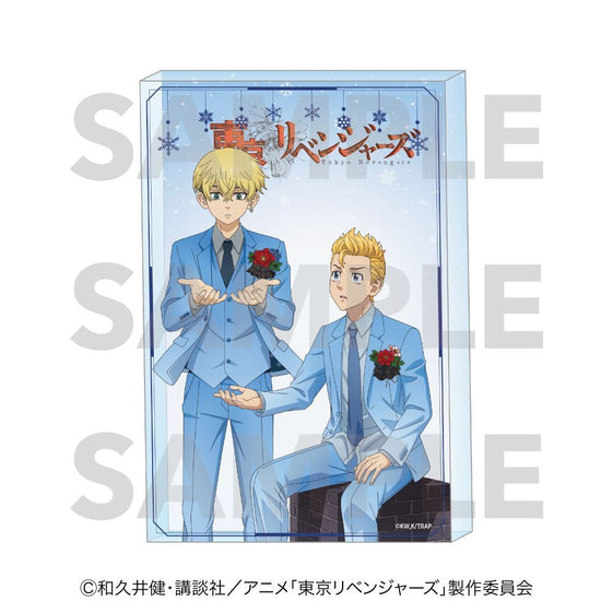 TV Anime "Tokyo Revengers" Snow Globe Style Acrylic Block A Takemichi Hanagaki & Chifuyu Matsuno [Edith][GOODS]