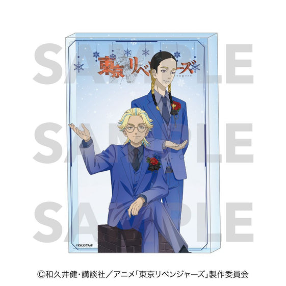 TV Anime "Tokyo Revengers" Snow Globe Style Acrylic Block D Ran Haitani & Rindo Haitani [Edith][GOODS]