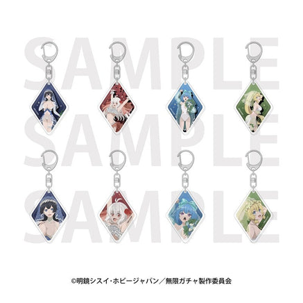 TV Anime "Infinite Gacha" Trading Hologram Acrylic Keychain (8 designs) 1 box (contains 8 pieces) [Edith][Trading]
