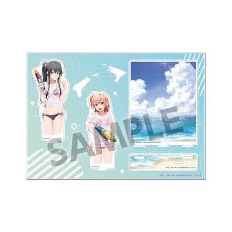 My Youth Romantic Comedy Is Wrong, As I Expected. Zoku - Acrylic Stand with Background Yukinoshita Yukino & Yuigahama Yui Swimsuit 2019 ver. [Hobby Stock][GOODS]