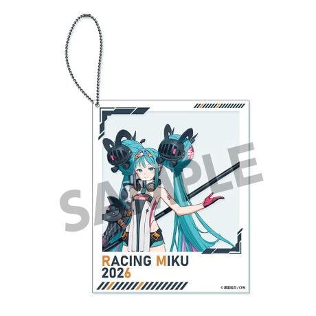 レーシングミク 2026 キービジュアル1 Ver. ポラロイド風アクリルキーホルダー [ホビーストック][GOODS]