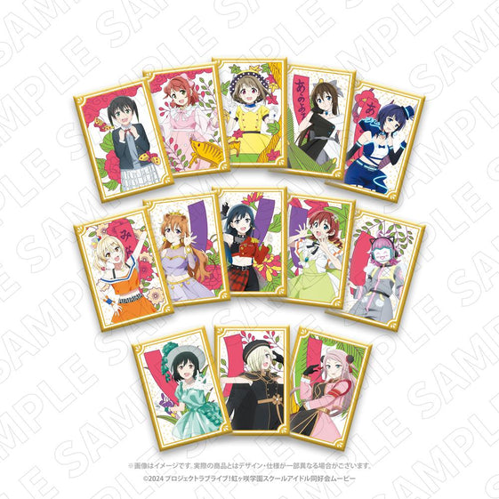 Love Live! Nijigasaki High School Idol Club Trading Hanafuda Pattern Can Badge (13 types total) 1 box with 13 pieces [TOKIO GETS][GOODS]