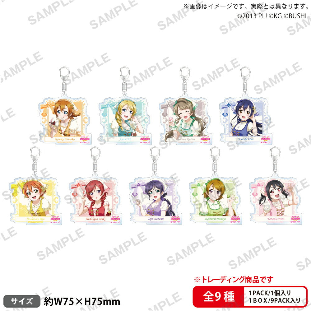Love Live! School Idol Festival Trading Acrylic Keychain μ's Wizard ver. Box of 9 [Bushiroad Creative][Trading]