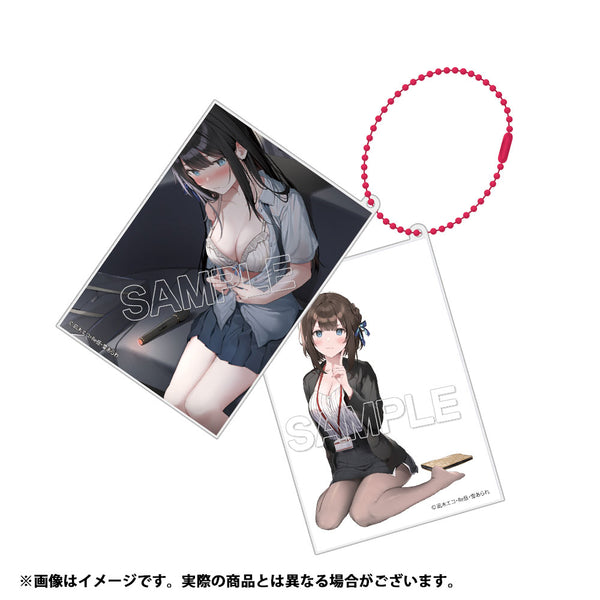 『ファンタジアラブコメヒロインズ』Wアクリルキーホルダー～かまって新卒ちゃんが毎回誘ってくる～ [KADOKAWA]