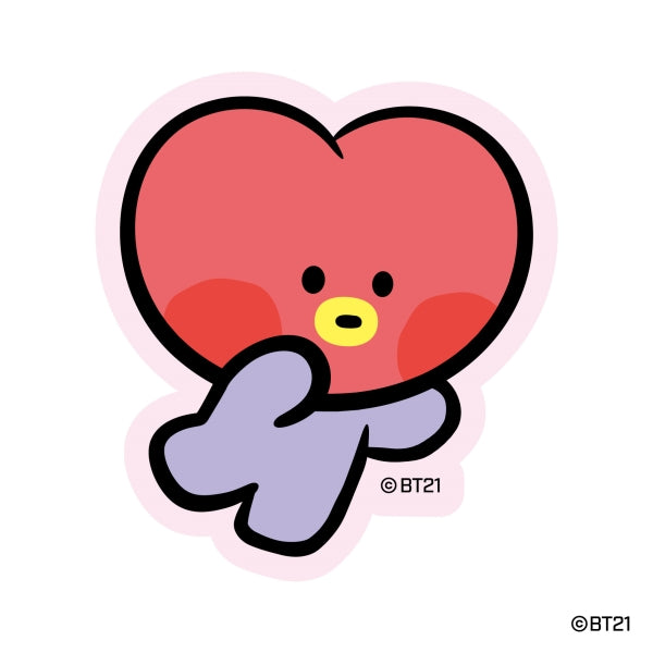 BT21 minini ダイカットステッカーミニ (6)TATA [ensky(エンスカイ)][キャラグッズ]