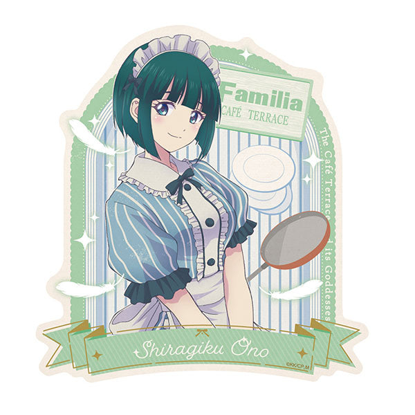 Goddess Cafe Terrace Travel Sticker 1. Shiragiku Ono [ensky][Character Goods]
