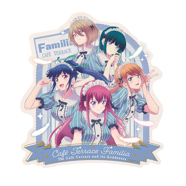 The Cafe Terrace and Its Goddesses Travel Sticker 6. Coffee Shop "Familia" [ensky][Character Goods]