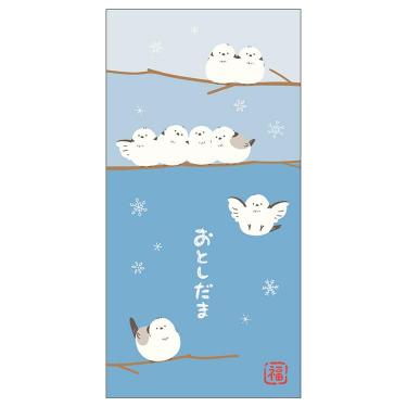 FU-086ぽち袋L シマエナガ[ビバリー][GOODS]