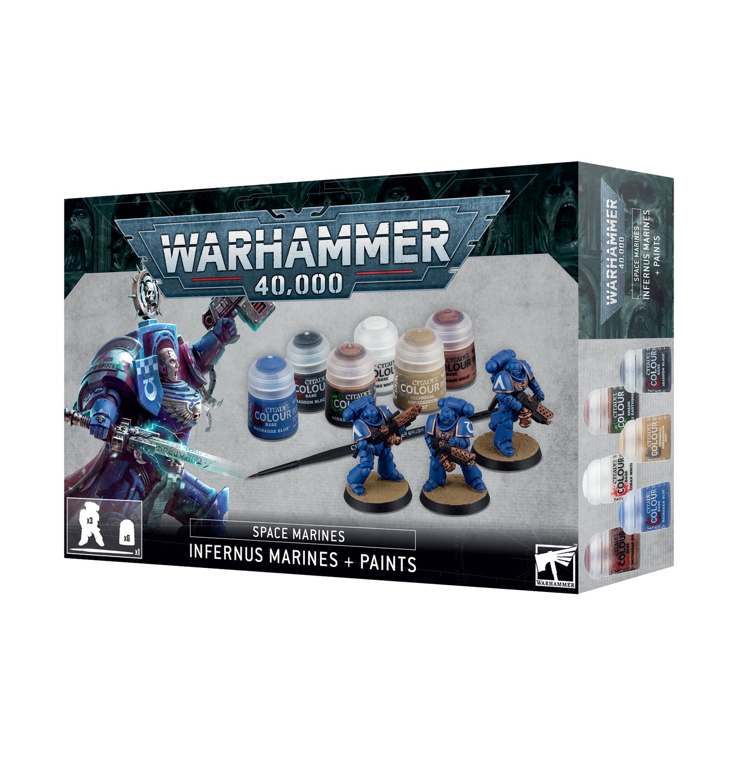 SPACE MARINES: INFERNUS MARINES + PAINTS スペースマリーン:インフェルヌスマリーン+ペイント [ゲームズワークショップ]