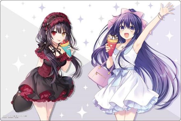 Bushiroad Rubber Mat Collection V2 Vol. 1589 Fujimi Fantasia Bunko Date A Live "Tohka Yatogami & Kurumi Tokisaki" Part. 2 [Bushiroad] [Card Supplies]