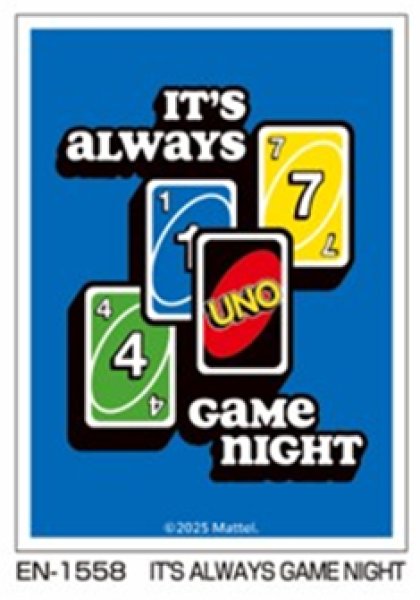 UNO™ キャラクタースリーブ IT'S ALWAYS GAME NIGHT (EN-1558) [エンスカイ][カードサプライ]
