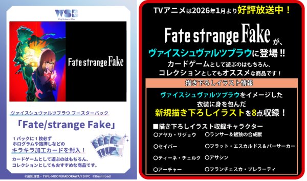 ヴァイスシュヴァルツブラウ ブースターパック Fate/strange Fake 1BOX10PAC入り [ブシロード][TCG]