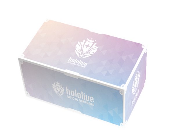 hololive OFFICIAL CARD GAME Official Holo Card Storage Box Brand Logo (White) [Cover] [Card Supplies]