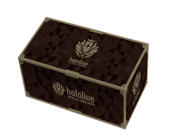 hololive OFFICIAL CARD GAME Official HoloCast Storage Box Brand Logo (Black) [Cover][Card Supplies]