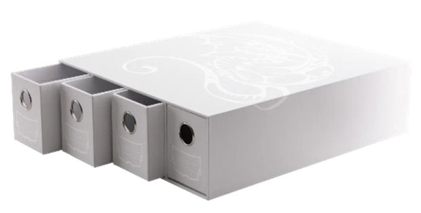 AT-33704 Fortress - Horizontal - 4 - White - Storage - Card Drawers [ARCANE TINMEN][カードサプライ]