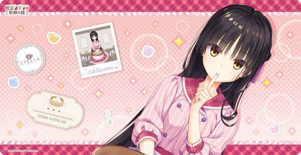 キャラクター万能ラバーマットスリム 喫茶ステラと死神の蝶「四季 ナツメ」ウェイトレスVer. [ブロッコリー][カードサプライ]