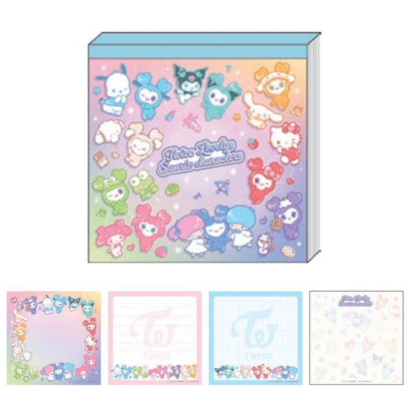 TWICE×サンリオ スクエアメモ TL×SC グラデーション [サンスター文具][雑貨]