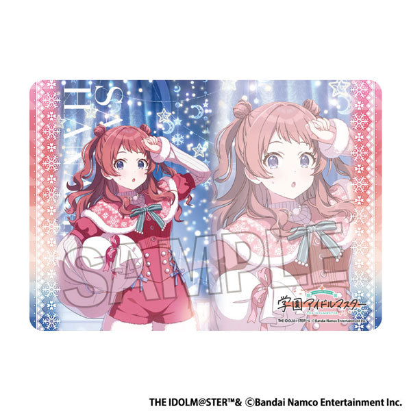 Gakuen Idolmaster Illustration Playmat NT Fighting My Way '24 Christmas Saki Hanami [PROOF] [Card Supplies]