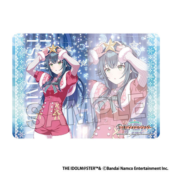 The Idolmaster Gakuen Illustration Playmat NT Luna say maybe '24 Christmas Temari Tsukimura [PROOF] [Card Supplies]