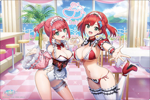 Bushiroad Rubber Mat Collection V2 Vol.1832 Dolphin Wave "Iruka & Kohari" Maid Sisters' Serving Time! ver. [Bushiroad][Card Supplies]