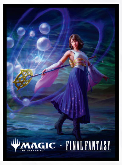 『マジック:ザ・ギャザリング--FINAL FANTASY』 プレイヤーズカードスリーブ  MFS-42 Secret Lair Drop 《ユウナの魔法「ホーリー」》 [エンスカイ][カードサプライ]
