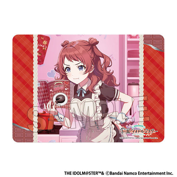 Gakuen Idolmaster Illustration Playmat NT Fighting My Way '25 Valentine Saki Hanami [PROOF] [Card Supplies]