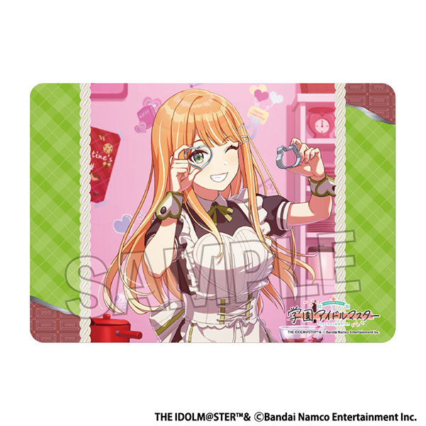 Gakuen Idolmaster Illustration Playmat NT Tame-Lie-One-Step '25 Valentine Sayaka Shiun [PROOF] [Card Supplies]