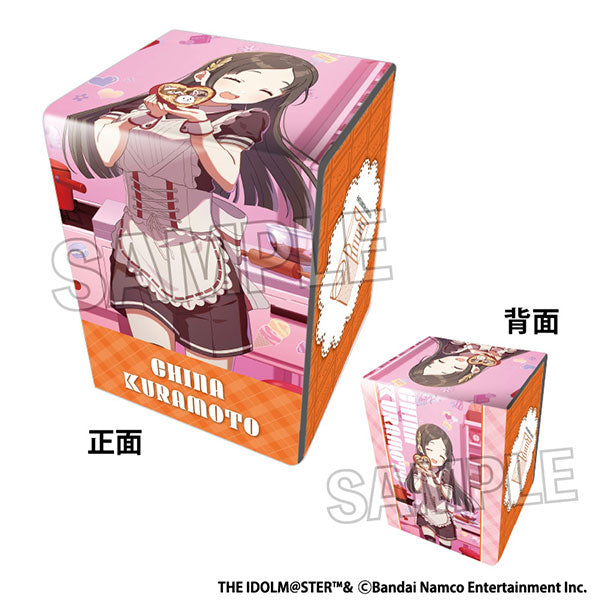 Gakuen Idolmaster Illustration Leather Deck Case NT Wonder Scale '25 Valentine Kuramoto Chinna [PROOF][Card Supplies]
