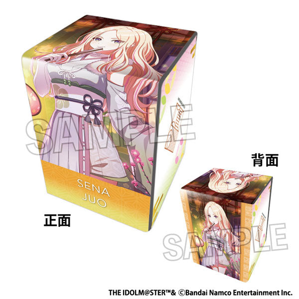 Gakuen Idolmaster Illustration Leather-Style Deck Case Small Ambition '25 Hina Matsuri Minami Juohsei [PROOF] [Card Supplies]
