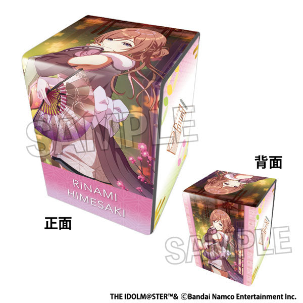 The Idolmaster Gakuen Illustration Faux Leather Deck Case clumsy trick '25 Hina Matsuri Rinami Himezaki [PROOF][Card Supplies]