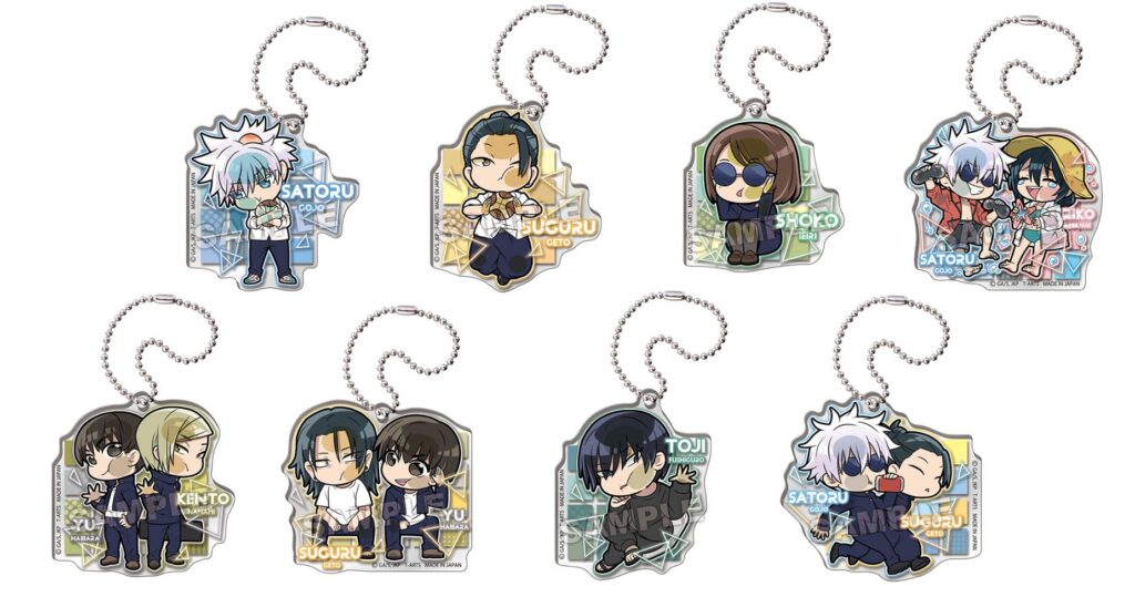 ぴた!でふぉめ 呪術廻戦 懐玉・玉折エピソードアクリルキーホルダー 1箱8個入り [タカラトミーアーツ][トレーディング]
