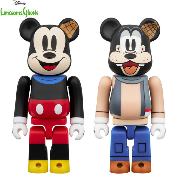BE@RBRICK MICKEY MOUSE & GOOFY (Lonesome Ghosts Ver.)  2PCS SET [メディコムトイ][フィギュア]