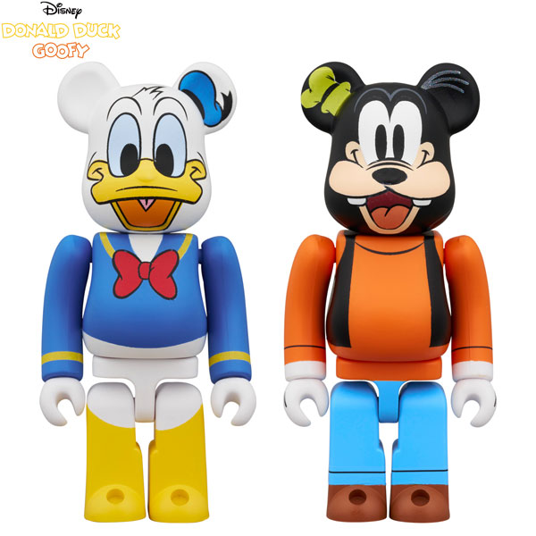 BE@RBRICK DONALD DUCK & GOOFY 2PCS SET [メディコムトイ][フィギュア]