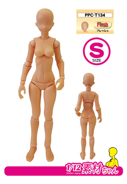 PPC-T134 関節技EX 1/12素材ちゃんS フレッシュ [ホビーベース][サプライ]