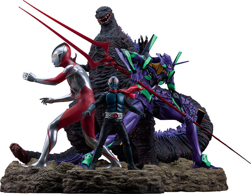 シン・ジャパン・ヒーローズ・ユニバース スタチュー 4体セット(シン・ジャパン・ヒーローズ・ユニバース) [グッドスマイル カンパニー][フィギュア]