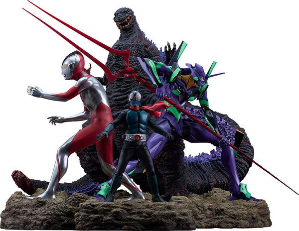 シン・ジャパン・ヒーローズ・ユニバース スタチュー 4体セット(シン・ジャパン・ヒーローズ・ユニバース) [グッドスマイル カンパニー][フィギュア]