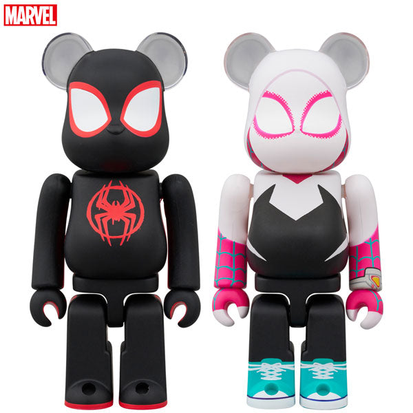 BE@RBRICK SPIDER-MAN(Miles Morales) & SPIDER-GWEN 2PCS SET [メディコムトイ][フィギュア]