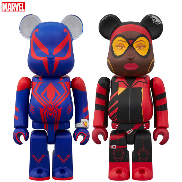 BE@RBRICK SPIDER-MAN 2099 & SPIDER-WOMAN 2PCS SET [メディコムトイ][フィギュア]