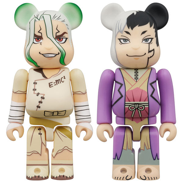 BE@RBRICK 石神千空 & あさぎりゲン 2PCS SET [メディコムトイ][フィギュア]