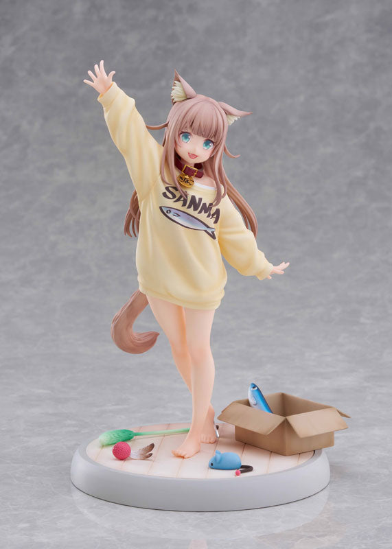 1/6うちのねこが女の子でかわいい 「きなこ」～あそんでVer.～ [GOLDENHEAD  PLUS][フィギュア]