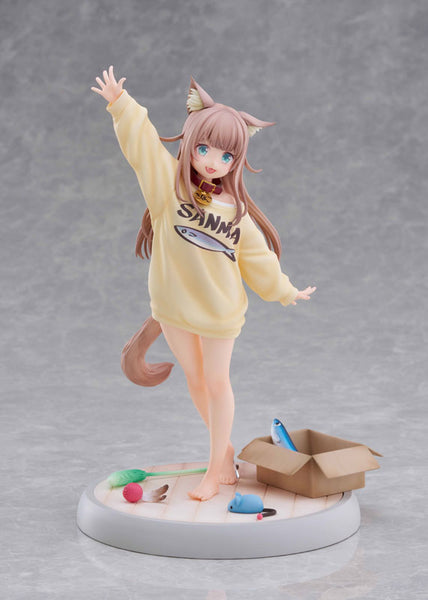 1/6うちのねこが女の子でかわいい 「きなこ」～あそんでVer.～ [GOLDENHEAD  PLUS][フィギュア]