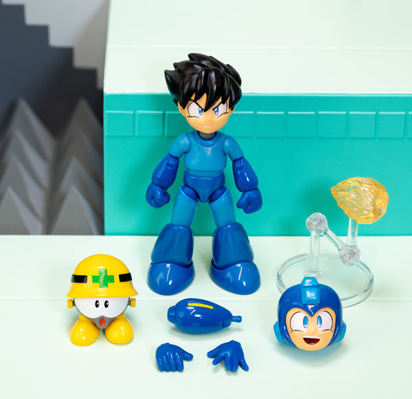 1/12スケール ロックマンアクションフィギュア ロックマン (メット未装着) [JADA  TOYS][フィギュア]