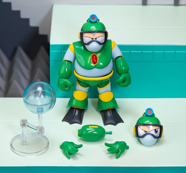 1/12スケール ロックマンアクションフィギュア バブルマン [JADA  TOYS][フィギュア]