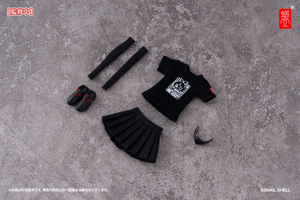 スネイルシェルスタッフユニフォーム(ブラック) ドール服セット 完成品オプションパーツ [蝸之殻 Snaill Shell][フィギュア]