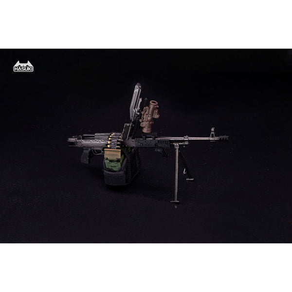 WM-05A 汎用機関銃セット メタルブラック 1/12 アクションフィギュア用完成品オプションパーツ [HASUKI][フィギュア]