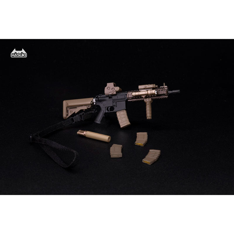 WM-04A アサルトライフルセット ブラックゴールド 1/12 アクションフィギュア用完成品オプションパーツ [HASUKI][フィギュア]