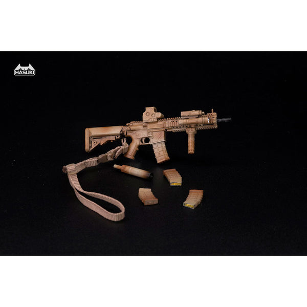 WM-04C アサルトライフルセット デザートカモフラージュ 1/12 アクションフィギュア用完成品オプションパーツ [HASUKI][フィギュア]