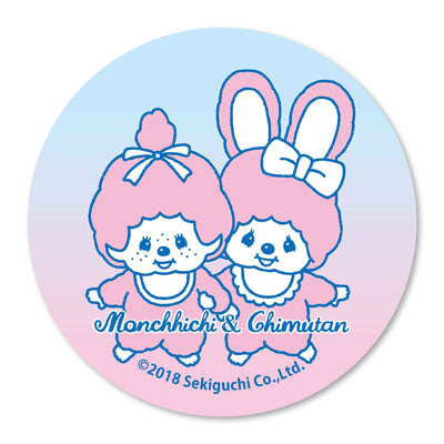 缶バッチ モンチッチ&チムたん/D [ベルハウス][GOODS]