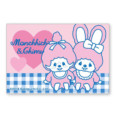 Square Magnet Monchhichi & Chimutan / B [Bell House][GOODS]